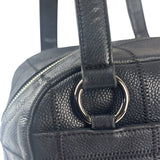 Chanel Navy Chocolate Bar Square Quilt LAX Bowler Bag 2004