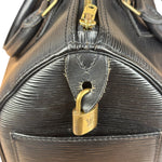 Louis Vuitton Vintage Black Epi Leather Speedy Hand Bag 25