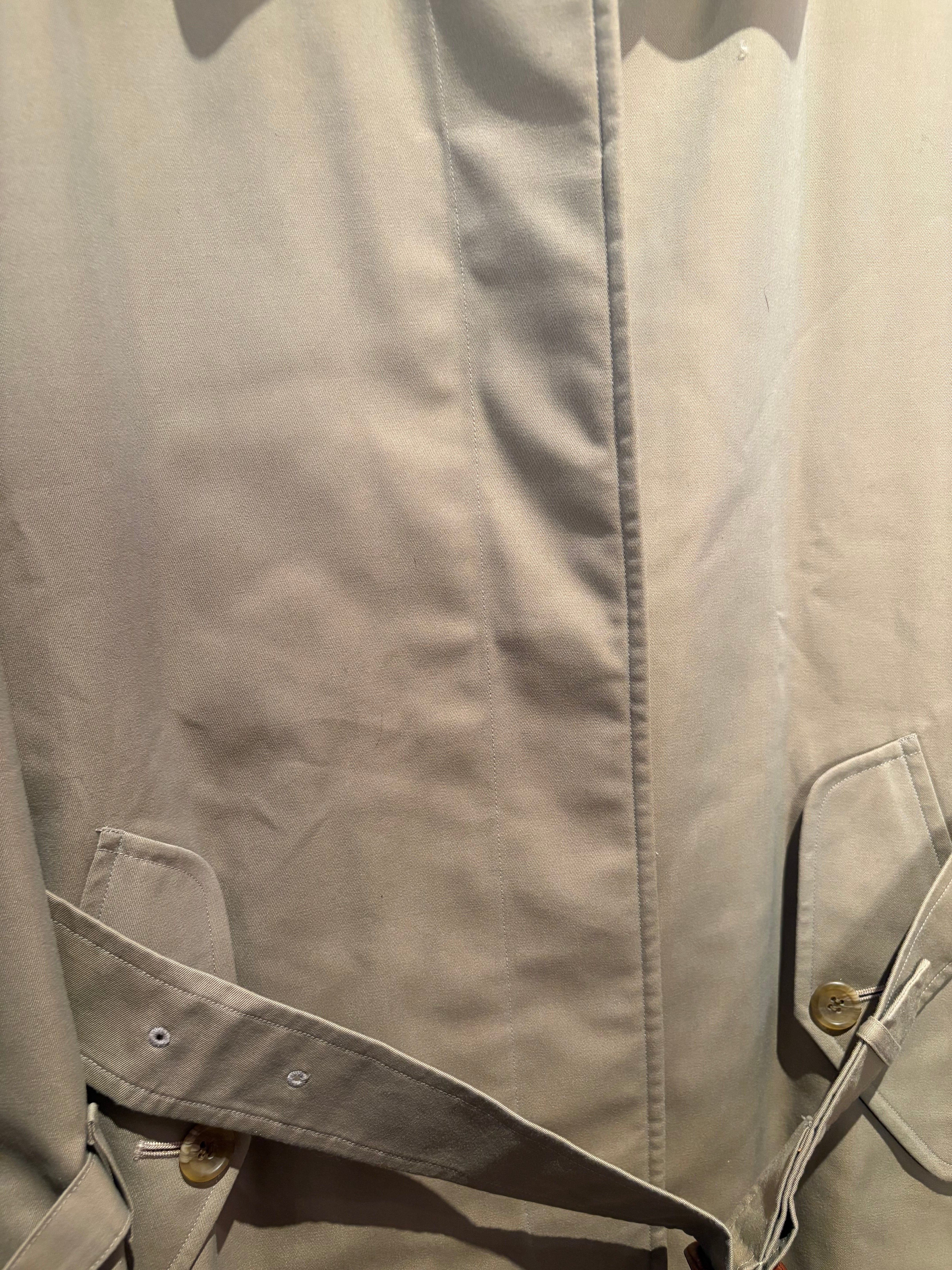 Burberry Vintage Green Trench Coat