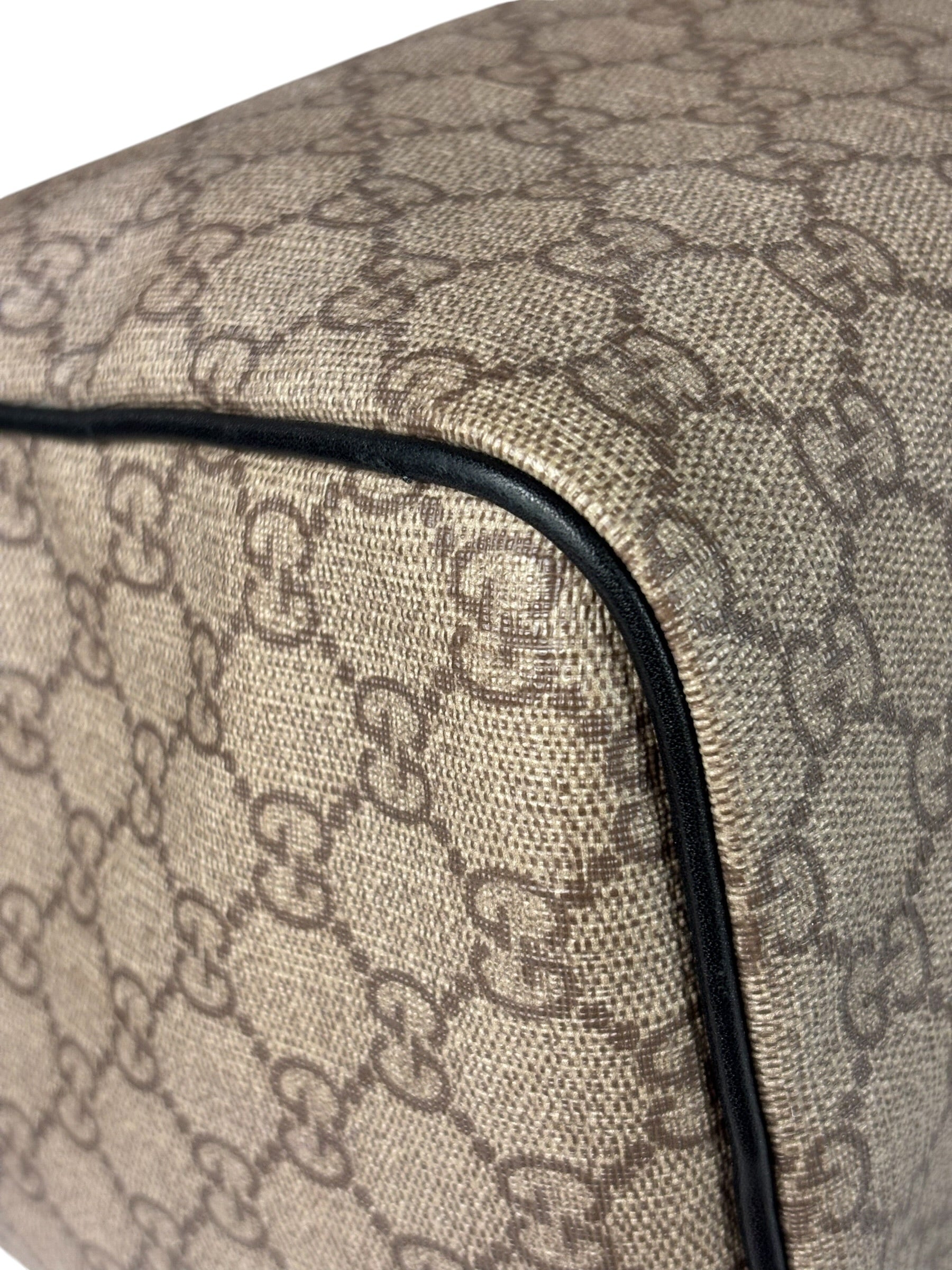 Gucci Beige Leather Gg Supreme Italian Flag Joy Boston Bag