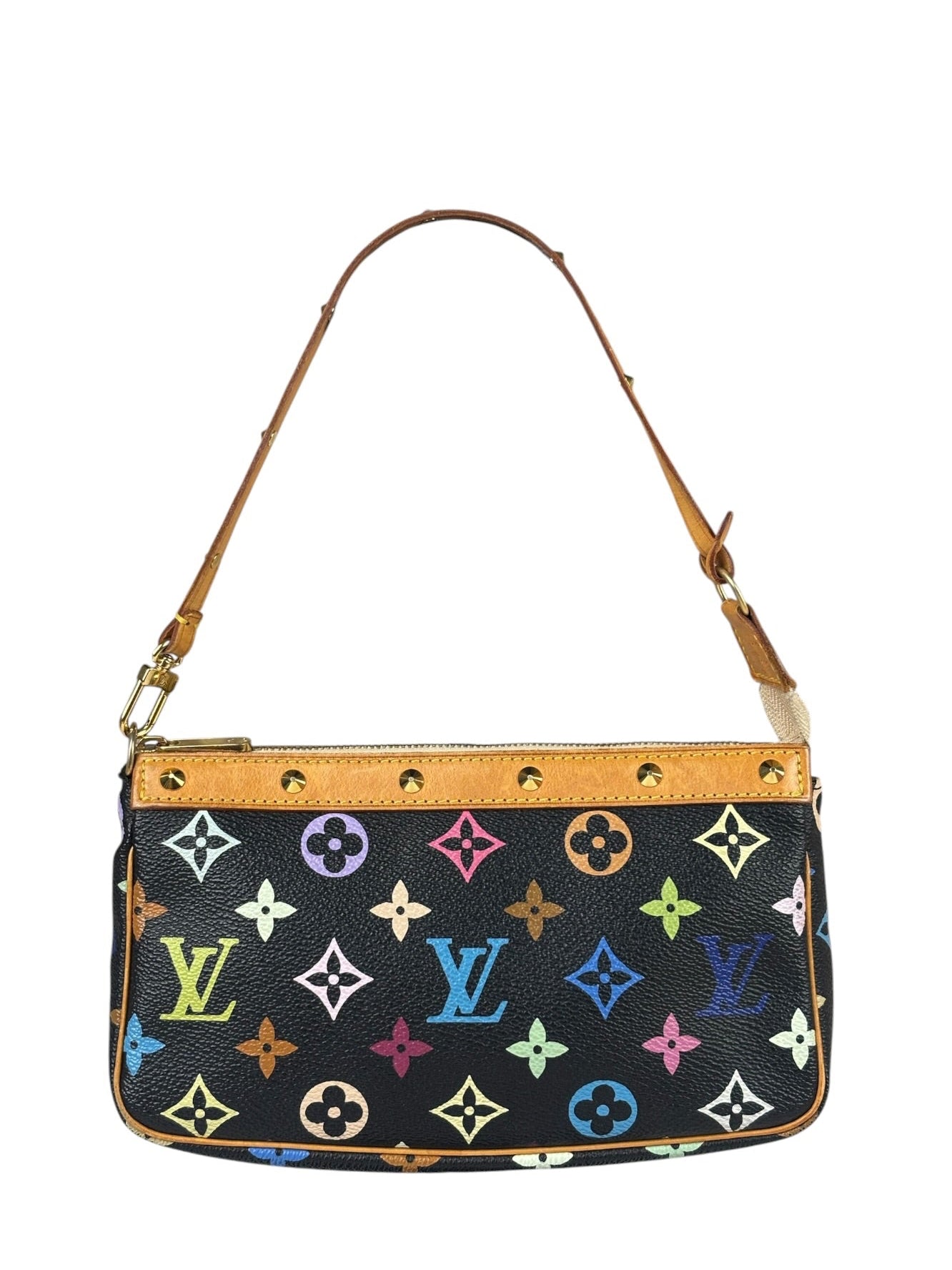 Louis Vuitton x Takashi Murakami Black Monogram Pochette