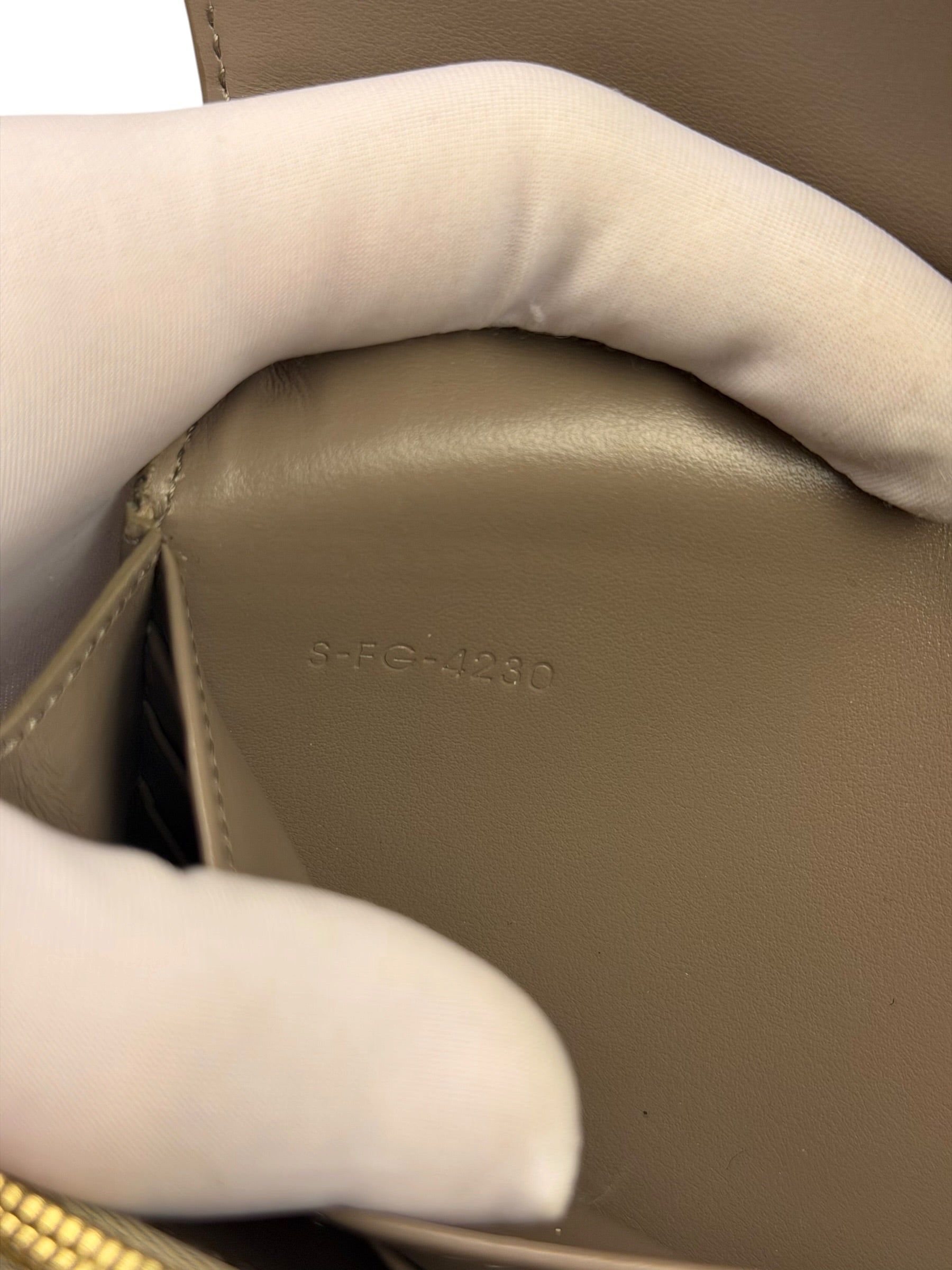 Celine Grey Leather Long Flap Wallet