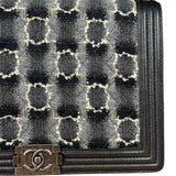 Chanel MultiColor Quilted Tweed Boy Bag