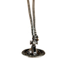 Vivienne Westwood Gunmetal 3D Marble Orb Necklace