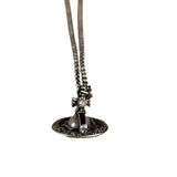 Vivienne Westwood Gunmetal 3D Marble Orb Necklace