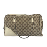 Gucci GG Beige Ivory Leather Shoulder Bag