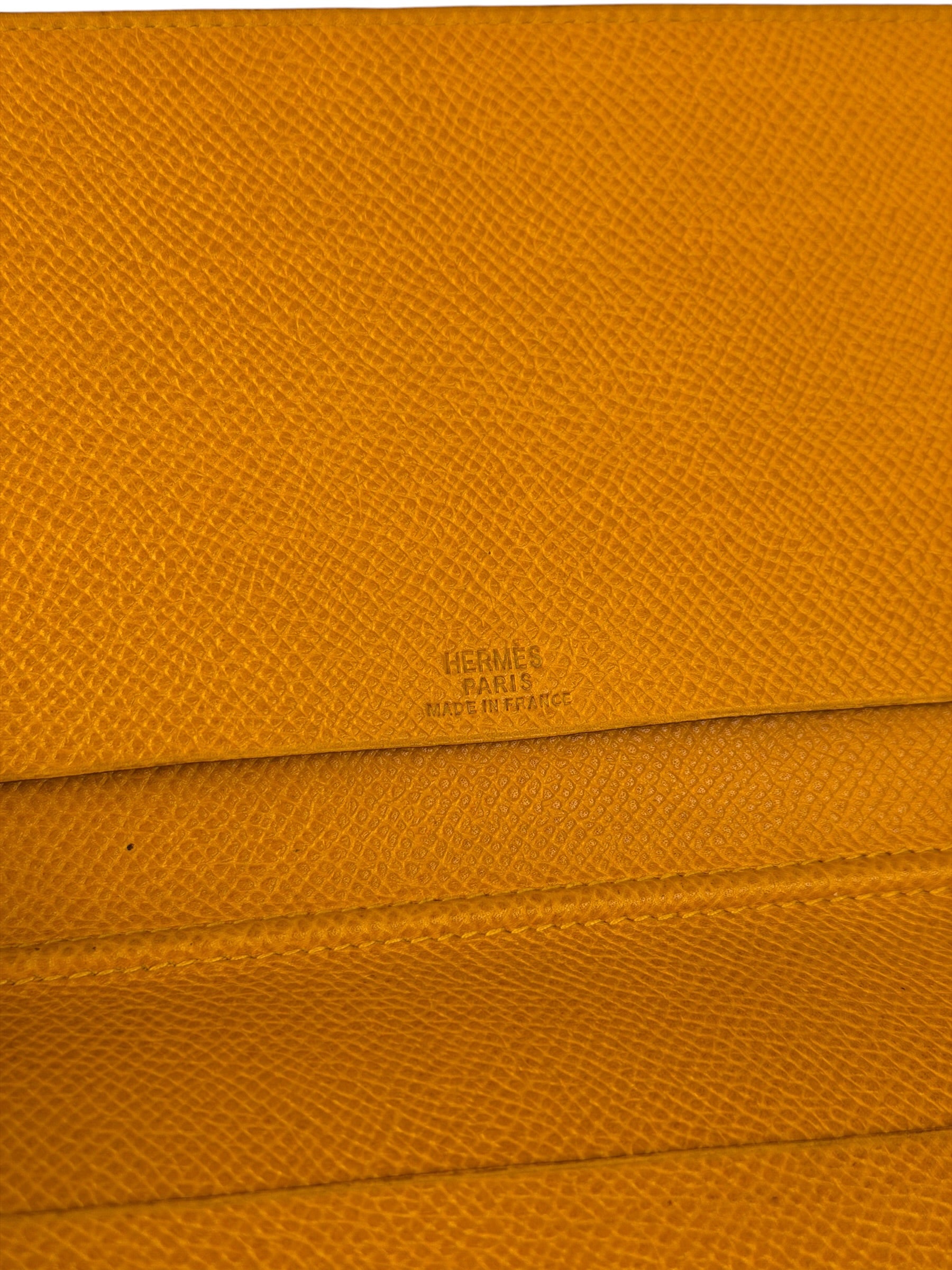 Hermes Yellow Leather Agenda Cover