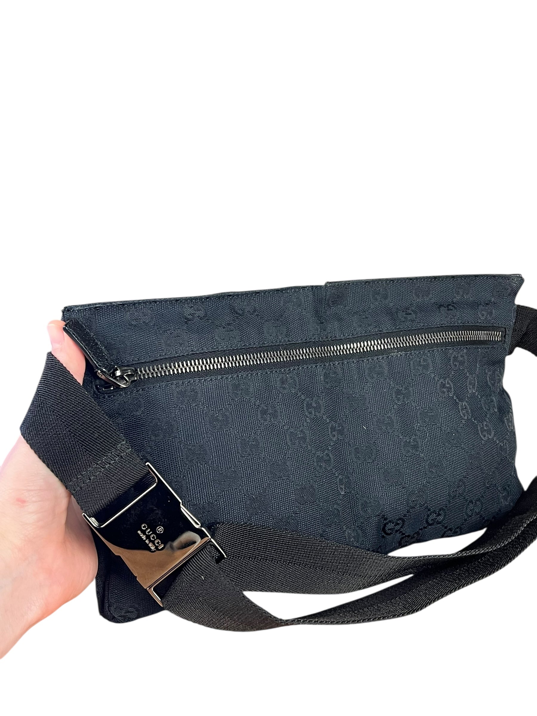 Gucci GG Canvas Belt Bag Black