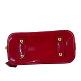 Louis Vuitton Red Vernis Alma BB Two-Way Bag