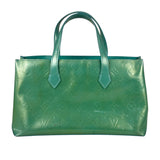 Louis Vuitton Vintage Teal Monogram Vernis Wilshire PM Tote