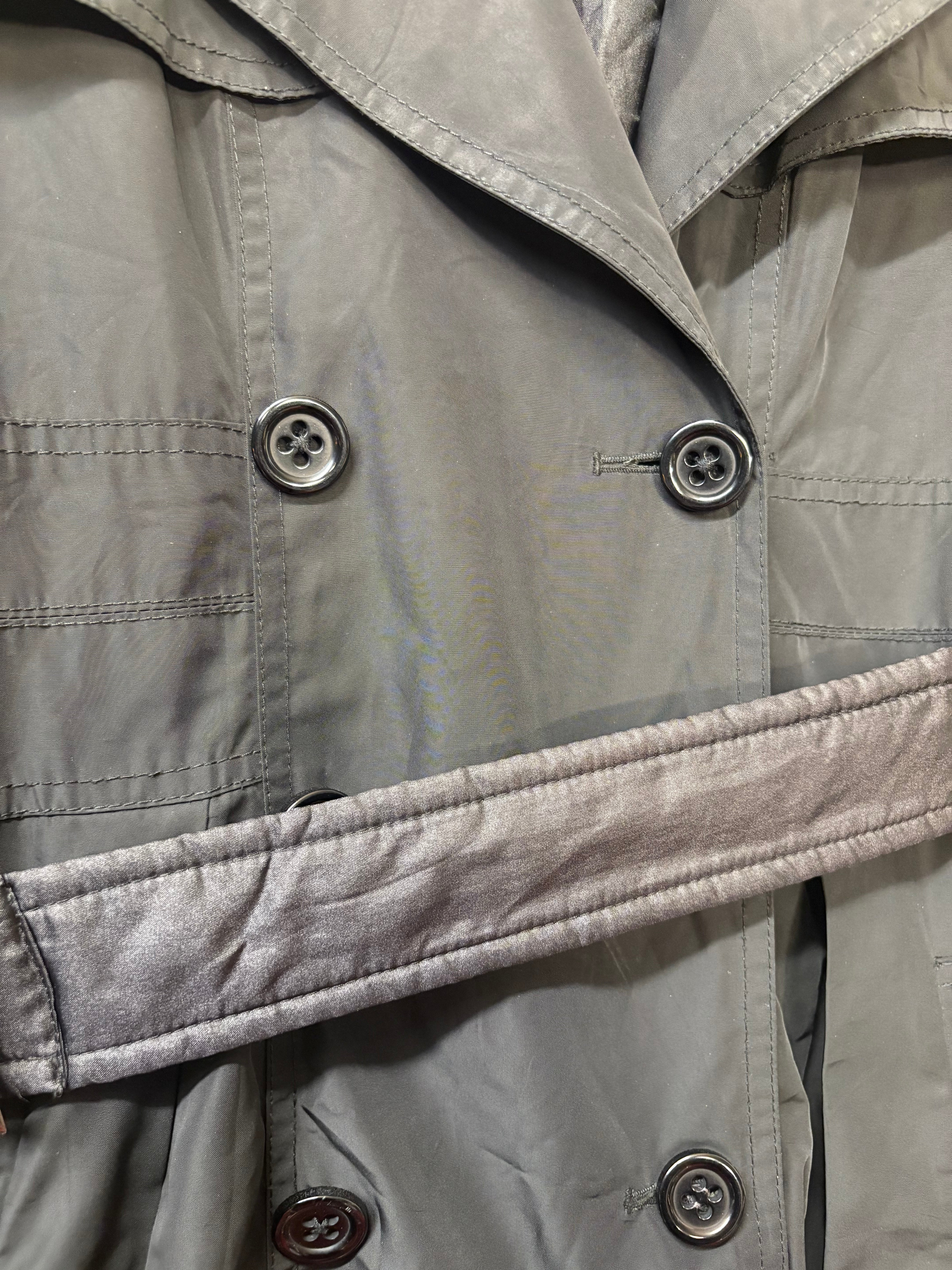 Burberry Black Mid Length Trench Coat