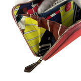 Hermes Pink Epsom Leather Silk'In Long Wallet