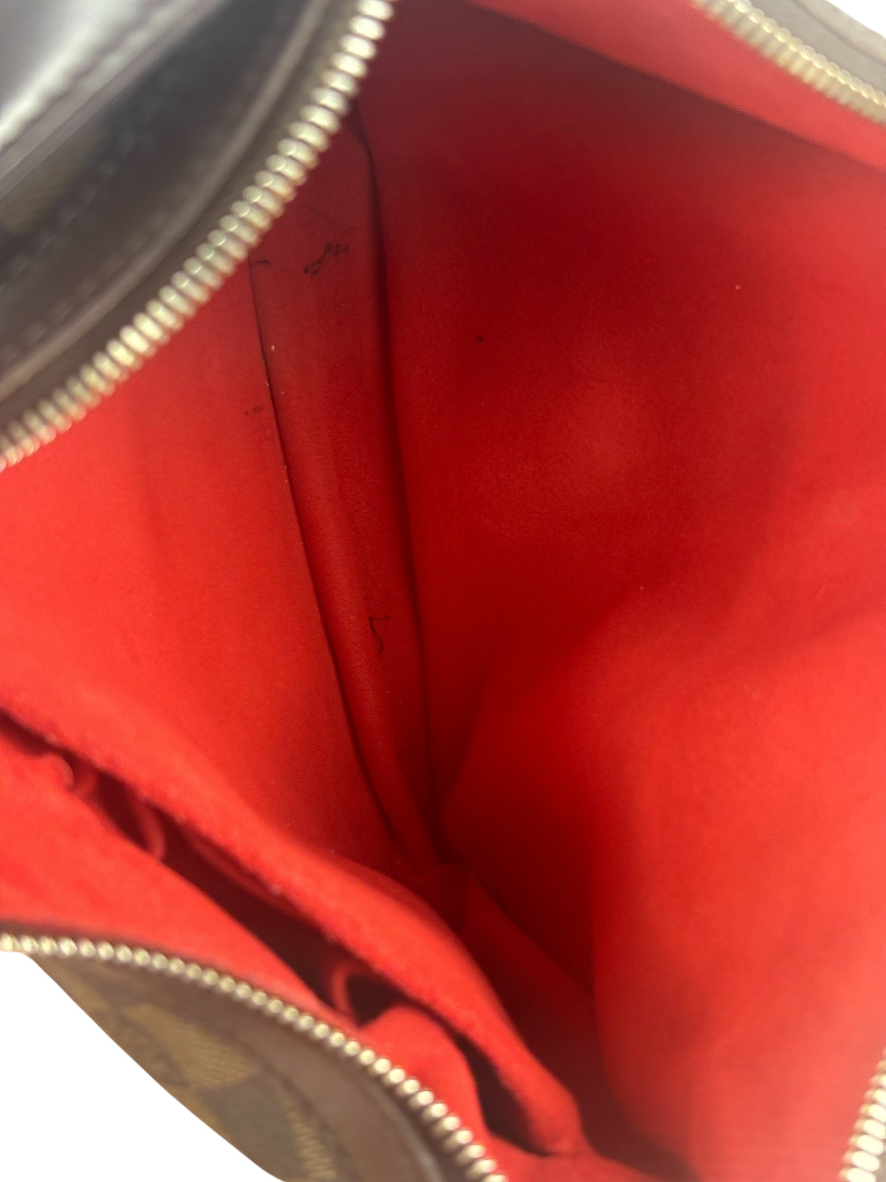 Louis Vuitton Coated Canvas Damier Ebene Highbury Shoulder Bag