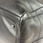 Chanel Black Quilted Leather Chocolate Bar Bowling Handbag