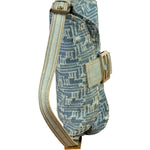 Fendi Blue Denim Zucca  Baguette