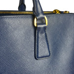 Prada Blue Galleria Saffiano Leather Tote