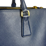 Prada Blue Galleria Saffiano Leather Tote