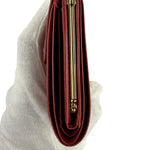 Givenchy Vintage Red Leather Trifold Wallet