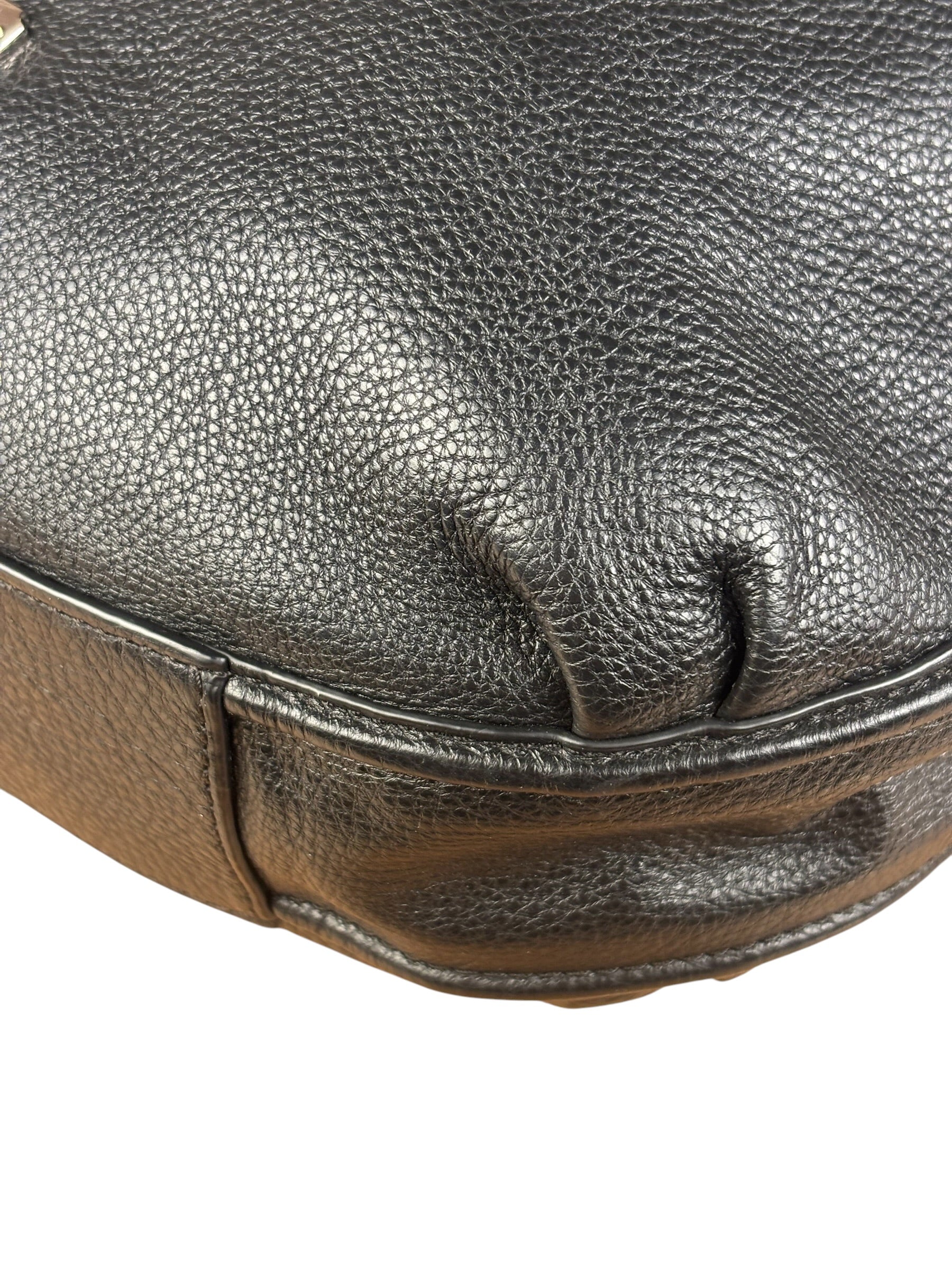 Coach Black Leather Hobo Shoulder Bag