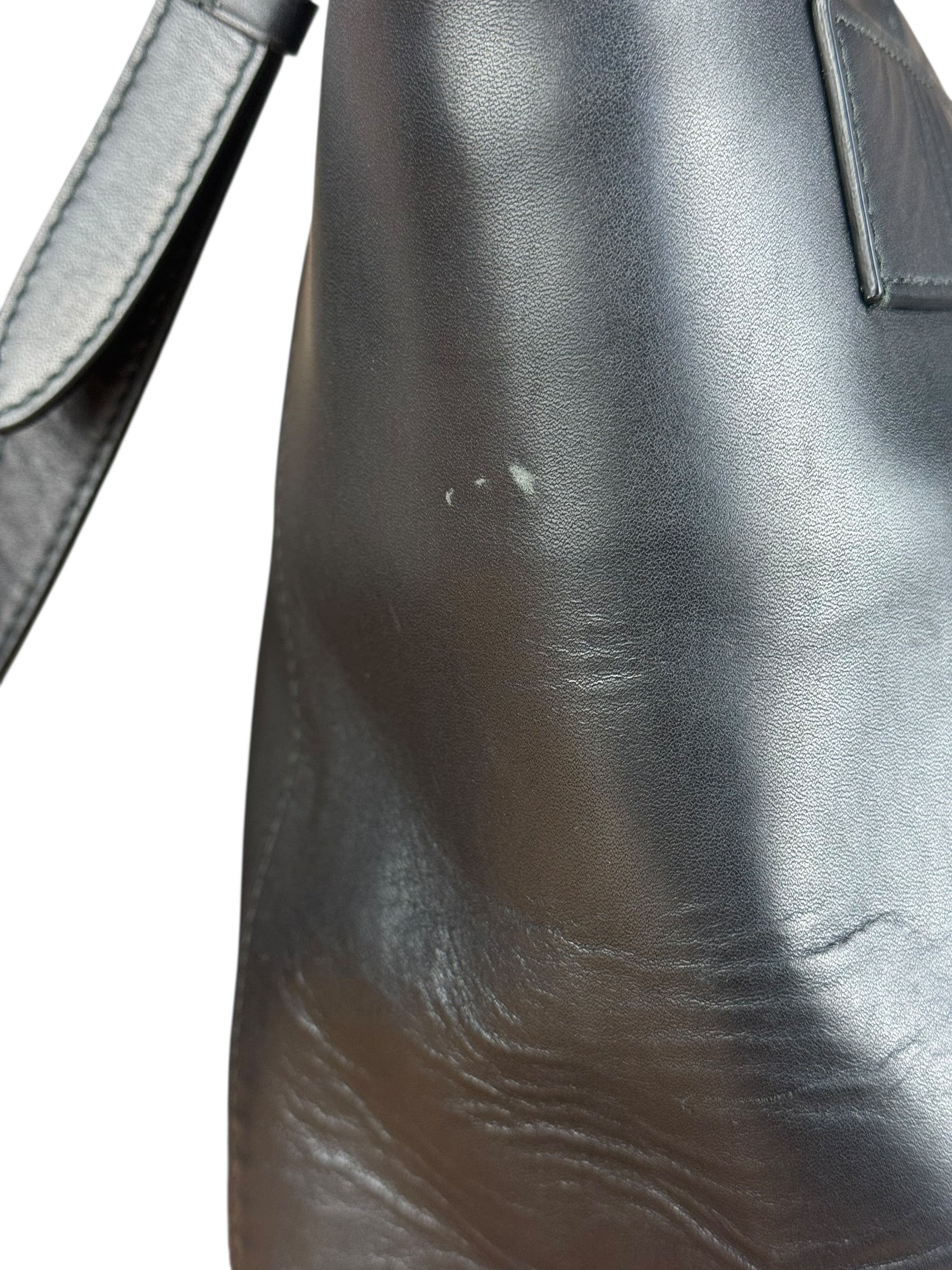 Balenciaga Black Leather Kendall Bucket Bag