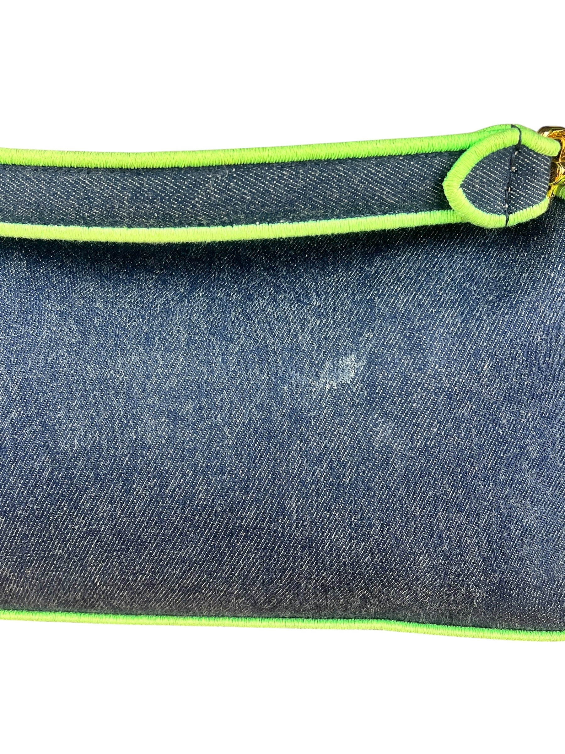 Fendi Denim Baguette NM 2Way Handbag