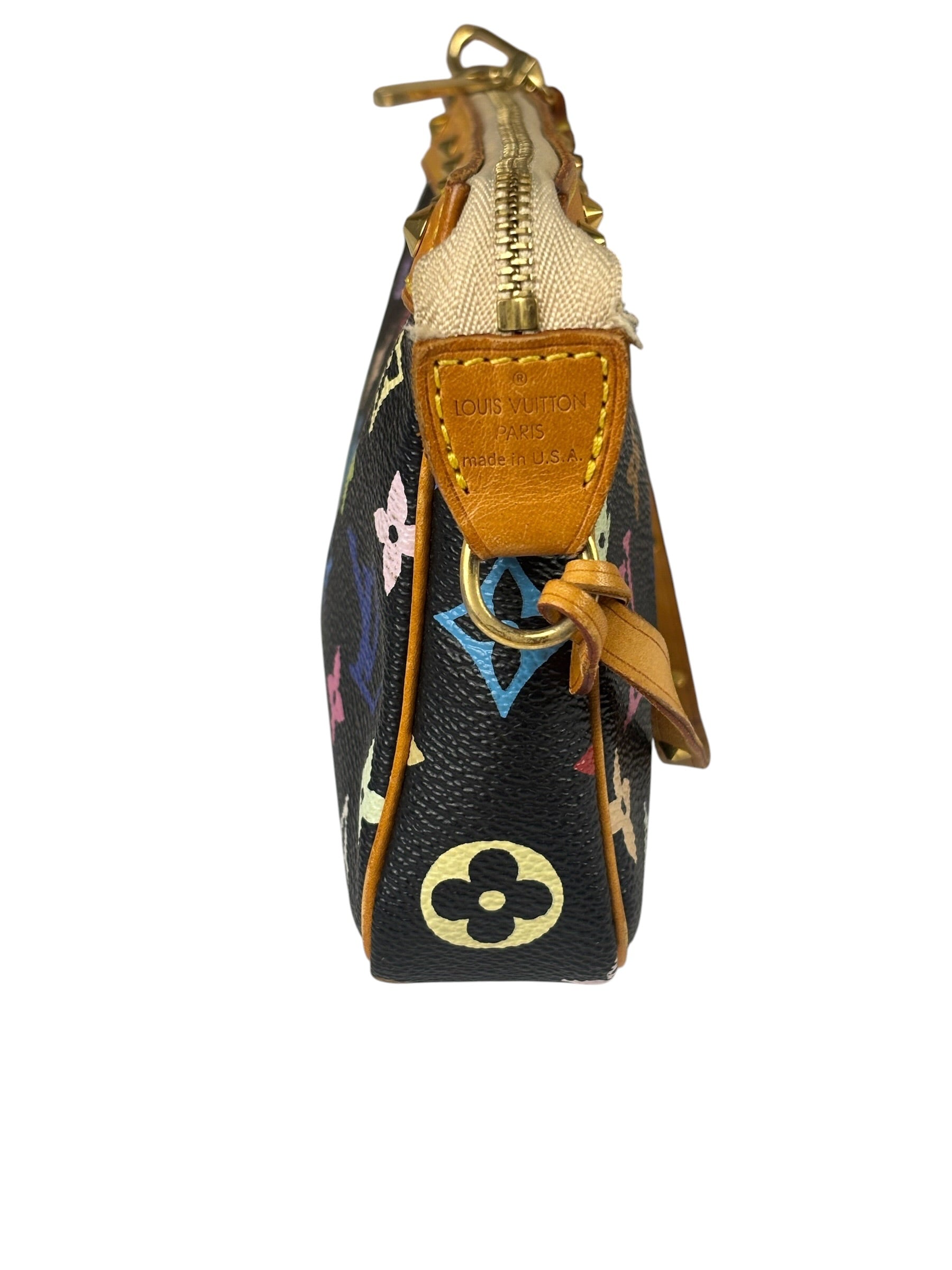 Louis Vuitton x Takashi Murakami Black Monogram Pochette