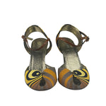 Fendi Vintage Embroidered Heels