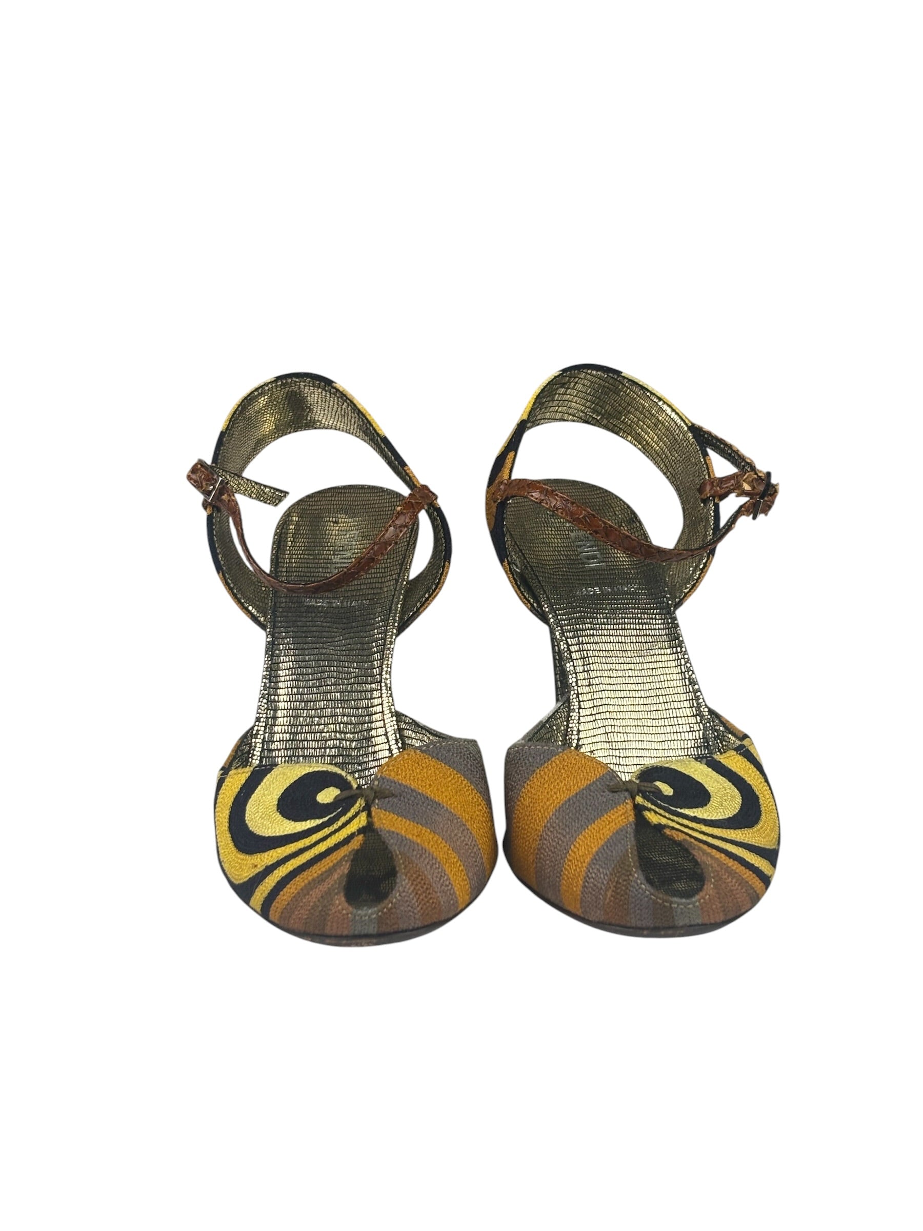 Fendi Vintage Embroidered Heels