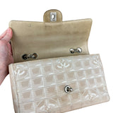 Chanel Vintage Beige Travel Line Classic Flap 2001