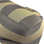 Fendi Green/Black Leather Trim Pequin Stripe Hobo Bag