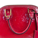 Louis Vuitton Red Monogram Vernis Alma bb