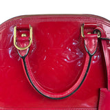 Louis Vuitton Red Monogram Vernis Alma bb