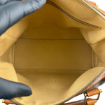 Celine Vintage Macadam Canvas Boston Bag