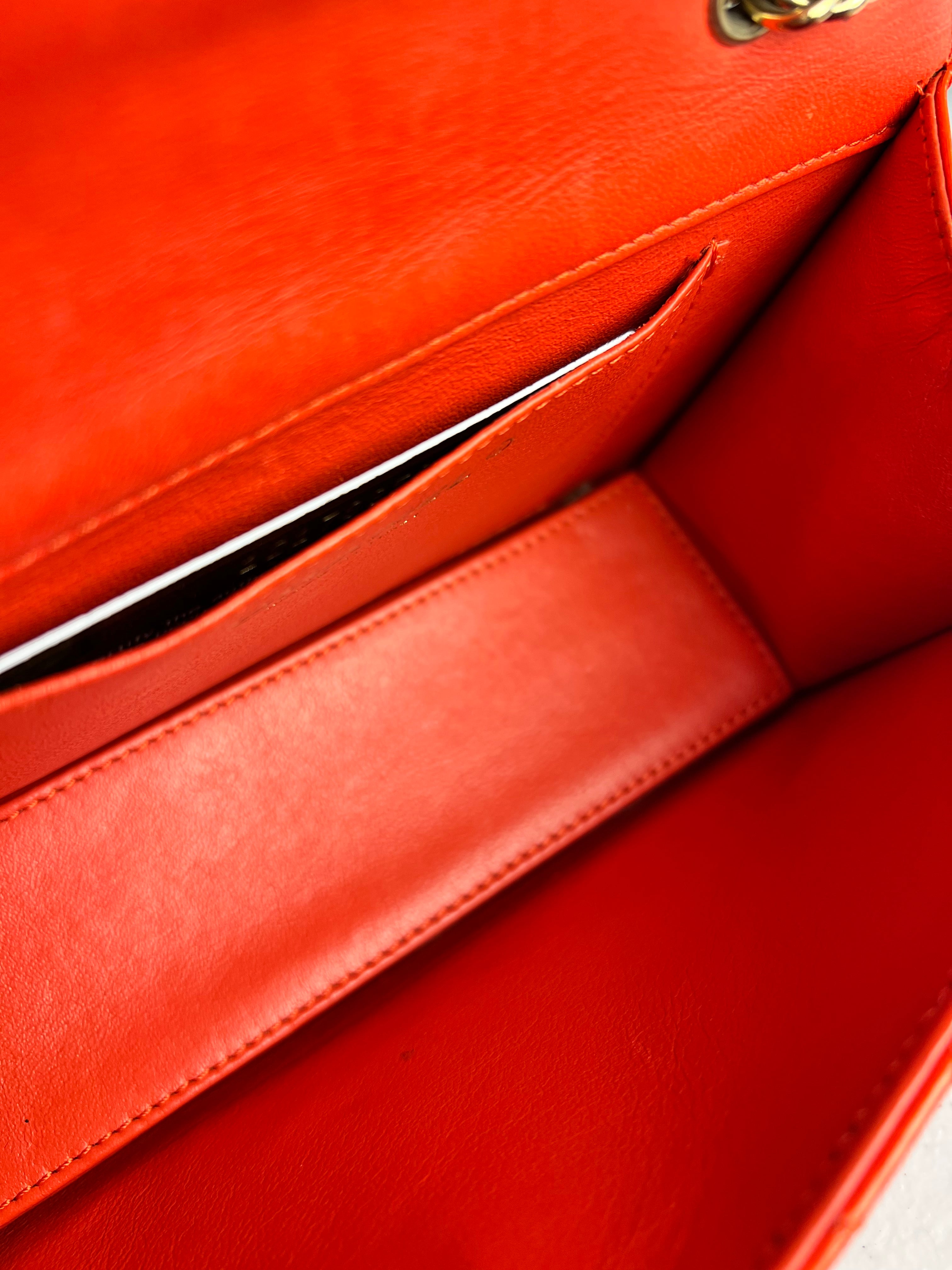 Chanel Red Metallic Evening Star Flap Bag 2008