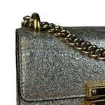 Gucci Gold Metallic Padlock Small Chain Shoulder Bag