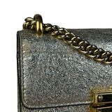 Gucci Gold Metallic Padlock Small Chain Shoulder Bag