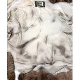 Saga Brown Mink Fur/Fox Fur Trim Coat