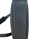 Bottega Veneta Black Coated Canvas PVC Shoulder Bag