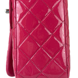 Chanel Hot Pink Large Patent Leather Double Flap Shoulder Bag 2014
