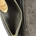 Christian Dior Black Grained Leather Saddle Belt Bag