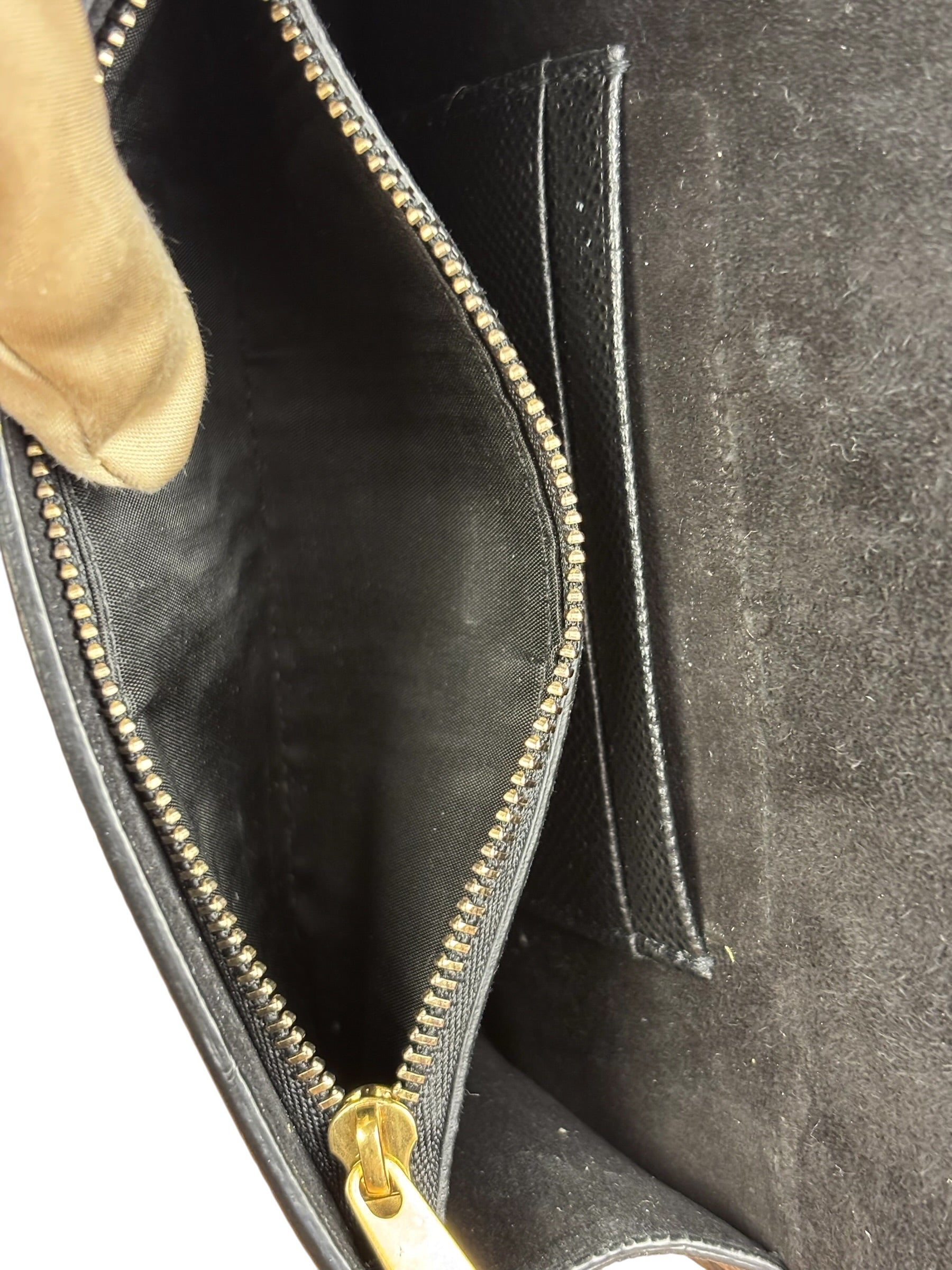 Christian Dior Black Grained Leather Saddle Belt Bag