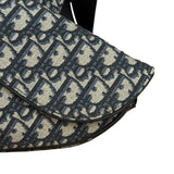 Christian Dior Navy Oblique Saddle Crossbody Bag