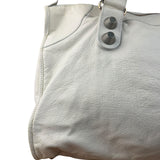 Balenciaga White Leather Giant 21 City Shoulder Bag