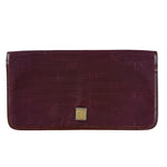 Christian Dior Vintage Canvas Maroon Long Wallet