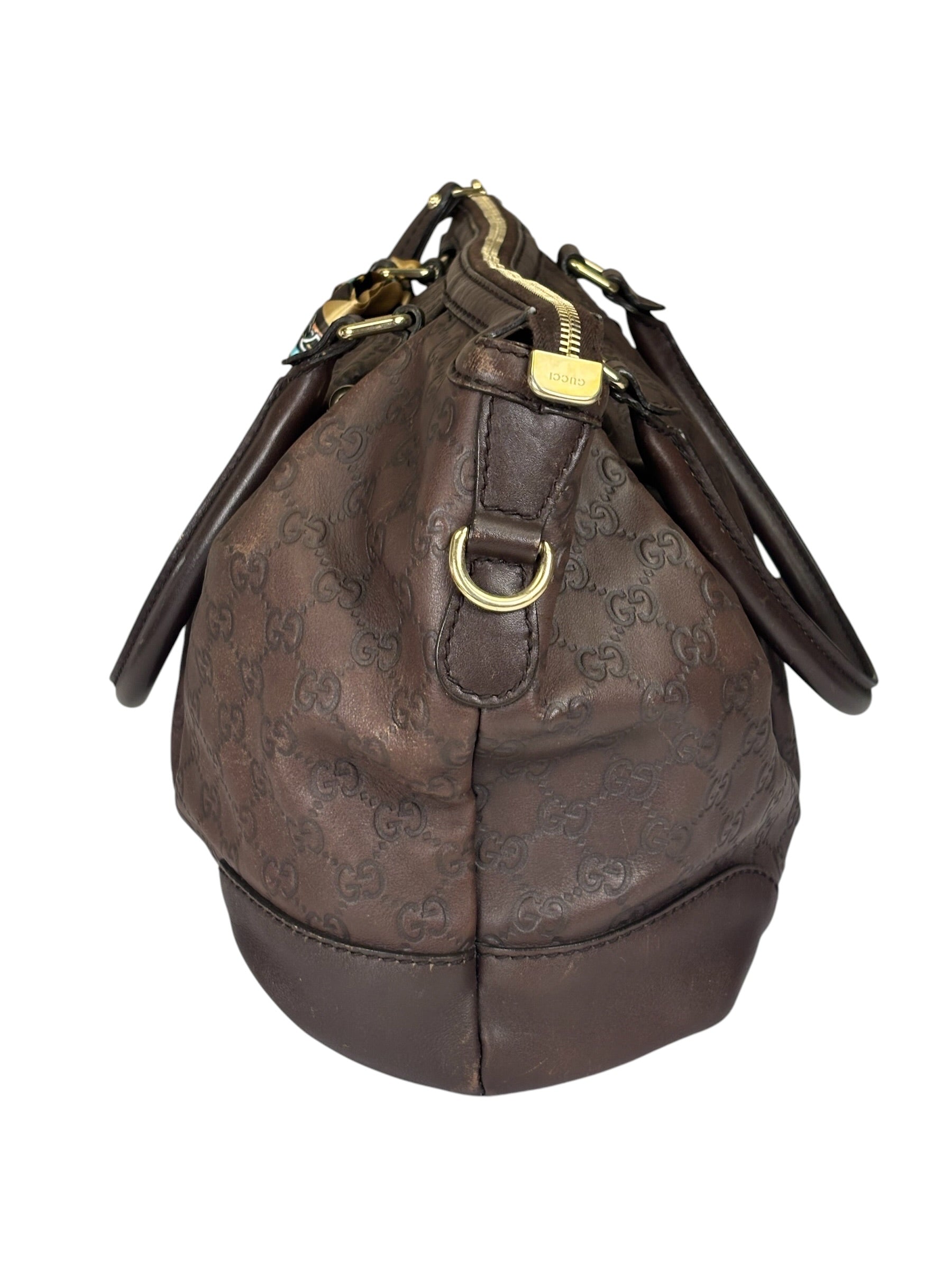 Gucci Brown GG Supreme Shoulder Bag