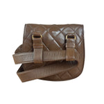 Chanel Brown Quilted Waist Bag 1990