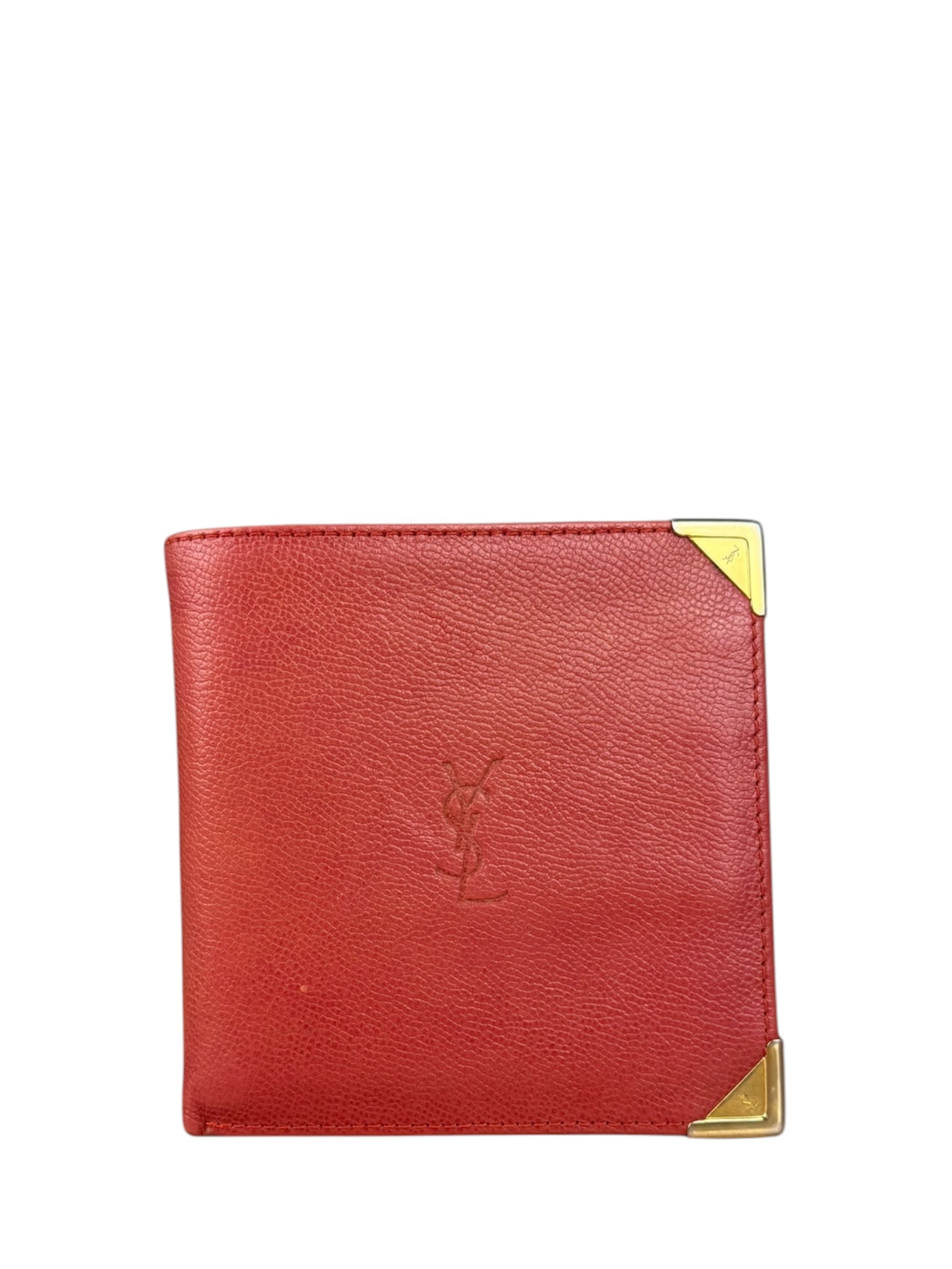 Yves Saint Laurent Vintage Logo Bifold Wallet