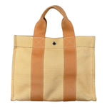 Hermes Bicolor Woven Cotton Bora Bora Canvas Tote Bag PM