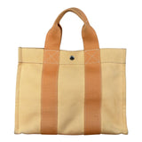 Hermes Bicolor Woven Cotton Bora Bora Canvas Tote Bag PM