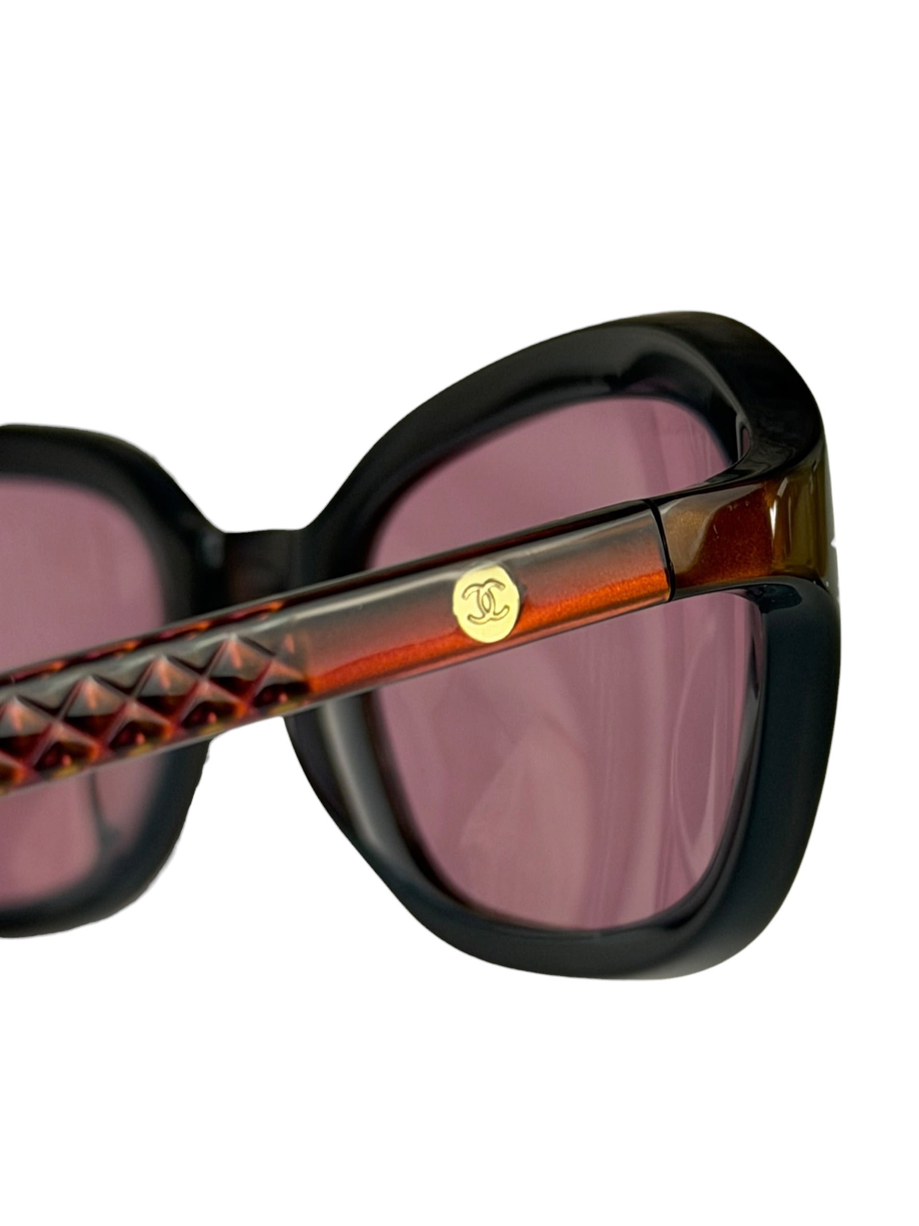 Chanel Vintage Pink Tinted Gradient Reading Sunglasses